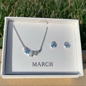 Chloe + Isabel Jewelry - Chloe + Isabel March Aquamarine Birthstone Set Chloe + Isabel Jewelry - Chloe + Isabel March Aquamarine Birthstone Set
